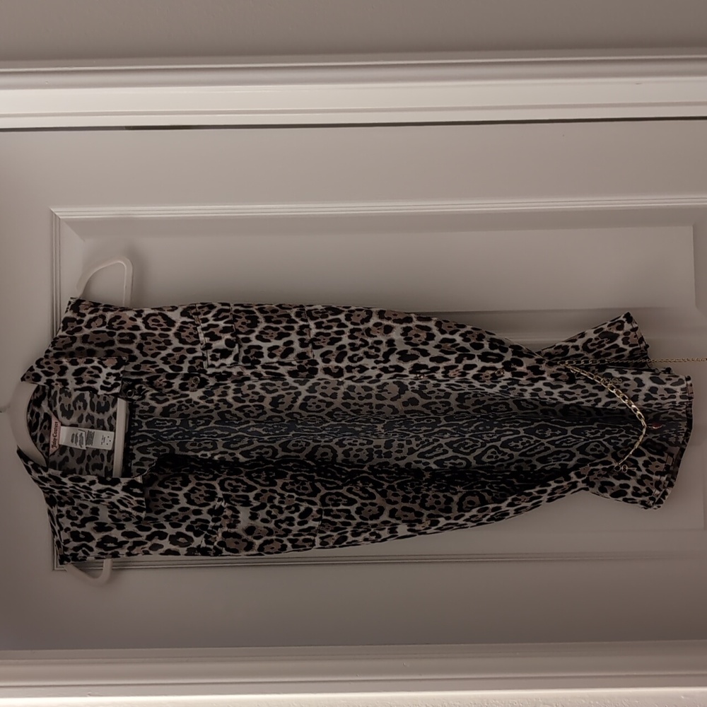 Juicy Couture leopard swimsuit cover
